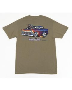 Chevy T-Shirt, Warped Heads Custom, 1956