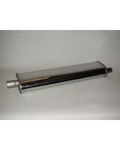 Chevy Muffler, Stainless Steel, Long, 29", 1955-1957