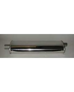 Chevy Muffler, Stainless Steel, Short, 23", 1955-1957