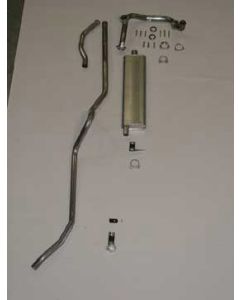 Single Exhst Systm,Use w/2-Barrel Carb,Alum,Wgn/Nom/Del,1957