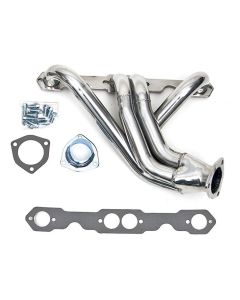 Chevy Header, Shorty, 3, 4 Length, Ceramic Coated, Left Hand, Small Block, 1955-1957