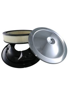 Chevy II Or Nova Open Element Air Cleaner Assembly, Chrome, Show Quality, 1968-1969