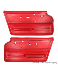 1967 Corvette Deluxe Door Panels, Convertible-Dark Green