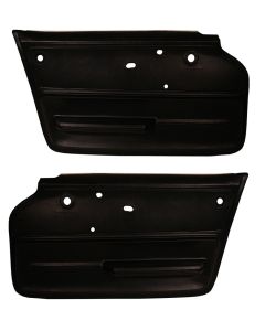 1965-1966 Corvette Deluxe Door Panels, Coupe-Black