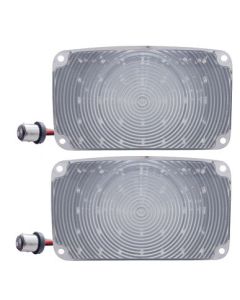 Chevy LED Parking Lights, Front, Plug-In, With Clear Lenses, 1956