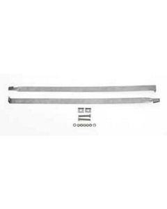 Chevy Gas Tank Strap Kit, Stainless Steel, Wagon, Nomad, Sedan, Delivery, 1955-1957