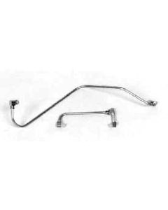 Chevy Fuel Lines, For Cars With 2 x 4-Barrel Carburetors, Stainless Steel, 1957