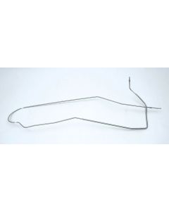 Chevy Fuel Line, Long, Gas Tank To Fuel Pump, Outside Frame, For Cars With Dual Exhaust, 5/16", V8, Stainless Steel, 1955-1957