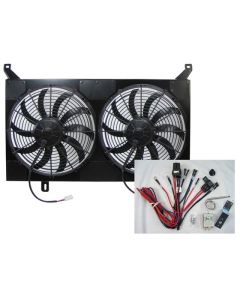 1967-1972 Chevy C10 Dual Electric Radiator Fan Assembly