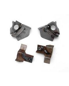 Chevy Lower Cowl To Front Fender Mounting Brackets, 1956