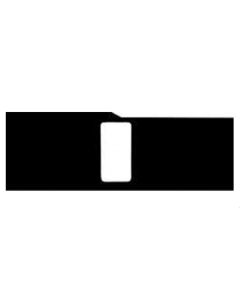 Nova Console Shifter Lever Slider Plate, Black, Manual Transmission, 1967