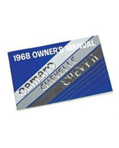 Nova Owner's Manual, Glove Box, 1968