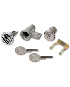 Nova Glove Box & Trunk Lock Set, With Late Style Keys, 1969