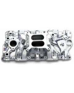 Late Great Chevy - Intake Manifold, Edelbrock Performer, Polished, Small Block)