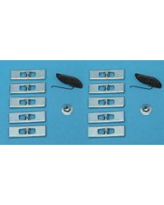 Chevy Rocker Molding Clip Set, Bel Air, 1957