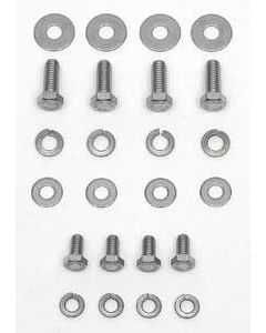 Chevy Hood Hinge Bolts & Washers, Stainless Steel, 1955-1956