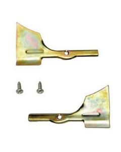 Chevy Windshield Molding Corner Clips, Stainless Steel, 1955-1957