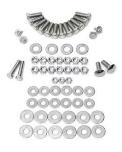 Chevy Bumper Hardware Kit, Rear, Driver Quality, 1956