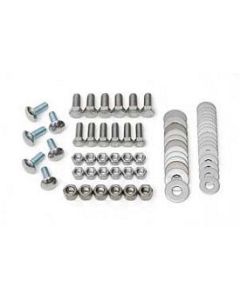 Chevy Rear Bumper Bolt, Hardware Kit, Stainless Steel, 1957
