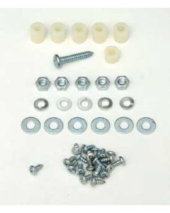 Chevy Heater Box Screws, Washers & Fasteners, Deluxe, 1955-1956