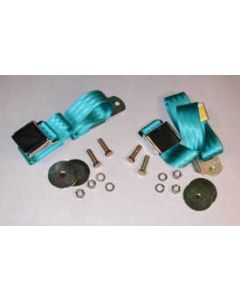 Chevy Seat Belt, Front, Turquoise, 1955-1957