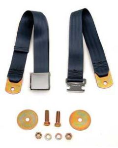 Chevy Seat Belt, Rear, Blue, 1955-1957