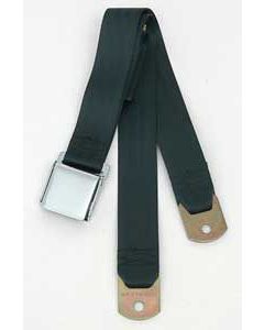 Chevy Seat Belt, Rear, Dark Green, 1955-1957