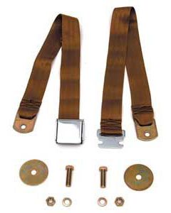 Chevy Seat Belt, Rear, Copper, 1955-1957