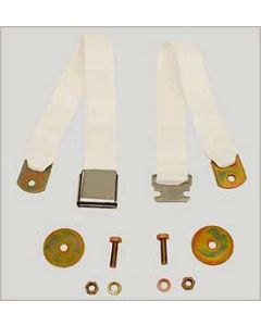 1955-72 Rear Seat Belt White