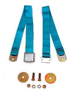 Chevy Seat Belt, Front, Powder Blue, 1955-1957