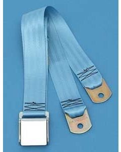 Chevy Seat Belt, Rear, Powder Blue, 1955-1957