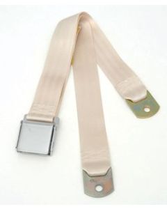 Chevy Seat Belt, Rear, Ivory, 1955-1957