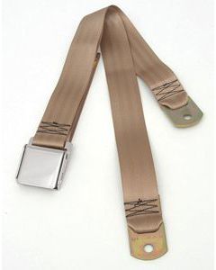 Chevy Seat Belt, Rear, Tan, 1955-1957