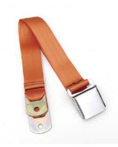 Chevy Seat Belt, Rear, Orange, 1955-1957