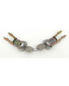 Chevy Door Locks, With Late Style Keys, 2 & 4-Door Sedan, 1955, 2-Door Hardtop Or Convertible, 1957