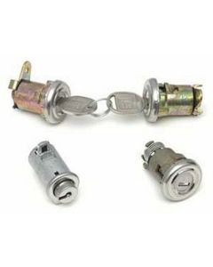 Chevy Lock Set, With Late Style Keys, 1956 Hardtop Or Convertible & 1957 4-Door Hardtop