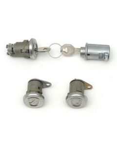 Chevy Door Lock Set, With Original Style Keys, 1956 HardtopOr Convertible & 1957 4-Door Hardtop