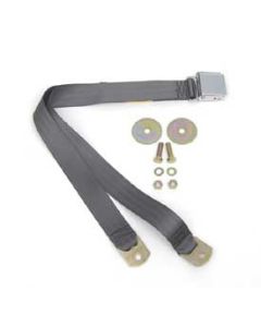 Chevy Seat Belt, Front, Charcoal, 1955-1957