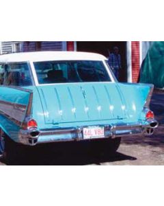 Chevy Rear Liftgate Glass, Clear, Nomad, 1955-1957