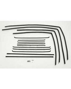 Side Glass Window Felt Kit,4-Door Wagon,150 Or 210,55-57