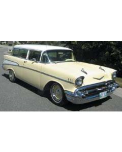 Chevy Front Door Glass, Tinted, 4-Door Sedan Or Wagon, 1955-1957