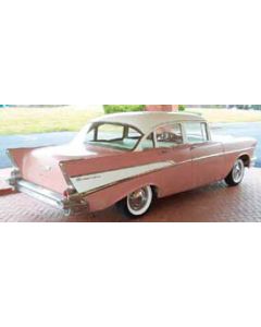 Chevy Rear Door Glass, Clear, 4-Door Sedan, 1955-1957