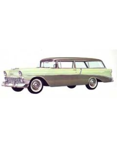 Chevy Quarter Glass, Clear, 2-Door Wagon 210 Series, 1955-1957
