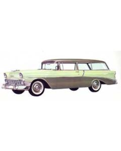 Chevy Quarter Glass, Tinted, 2-Door Wagon 150 Series, 1955-1957