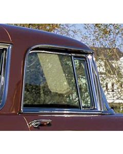 Chevy Installed Side Glass Set, With Frames, Tinted, Nomad,1955-1957