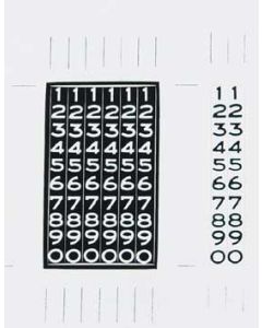 Chevy Odometer Restoration Decals, 1956-1957