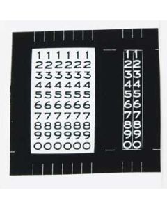 Chevy Odometer Restoration Decals, 1955