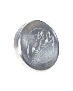 Chevy Radiator Cap, Billet, Round, Natural Finish, Be Cool