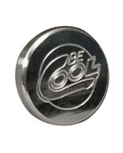 Chevy Radiator Cap, Billet, Round, Polished Finish, Be Cool