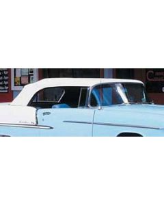 Chevy Convertible Top, White, 1955-1957